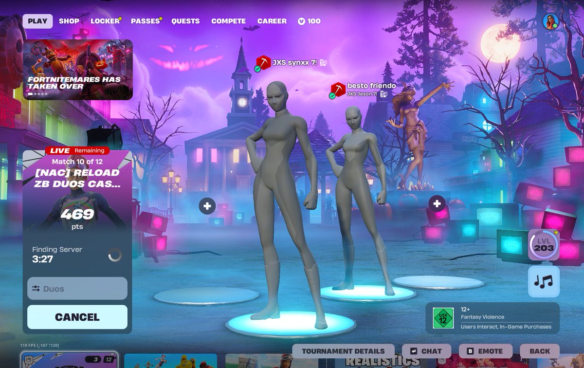 synxxv1's tweet photo. these queue´s wow... 4 minutes for a 40 player lobby and no game every region😐
@JasonFnr7 https://t.co/8dkluKvV9l