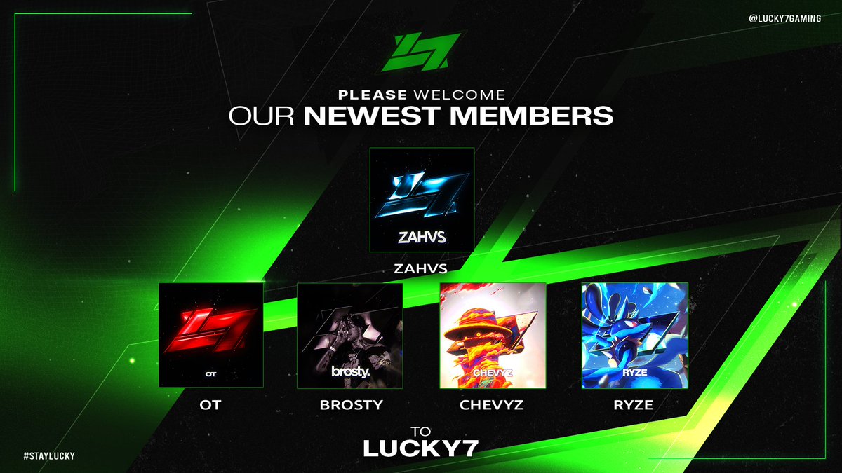 Lucky7Gaming's tweet photo. The next chapter continues...

Welcome to the family. 🍀 https://t.co/G3rdKvMPSv