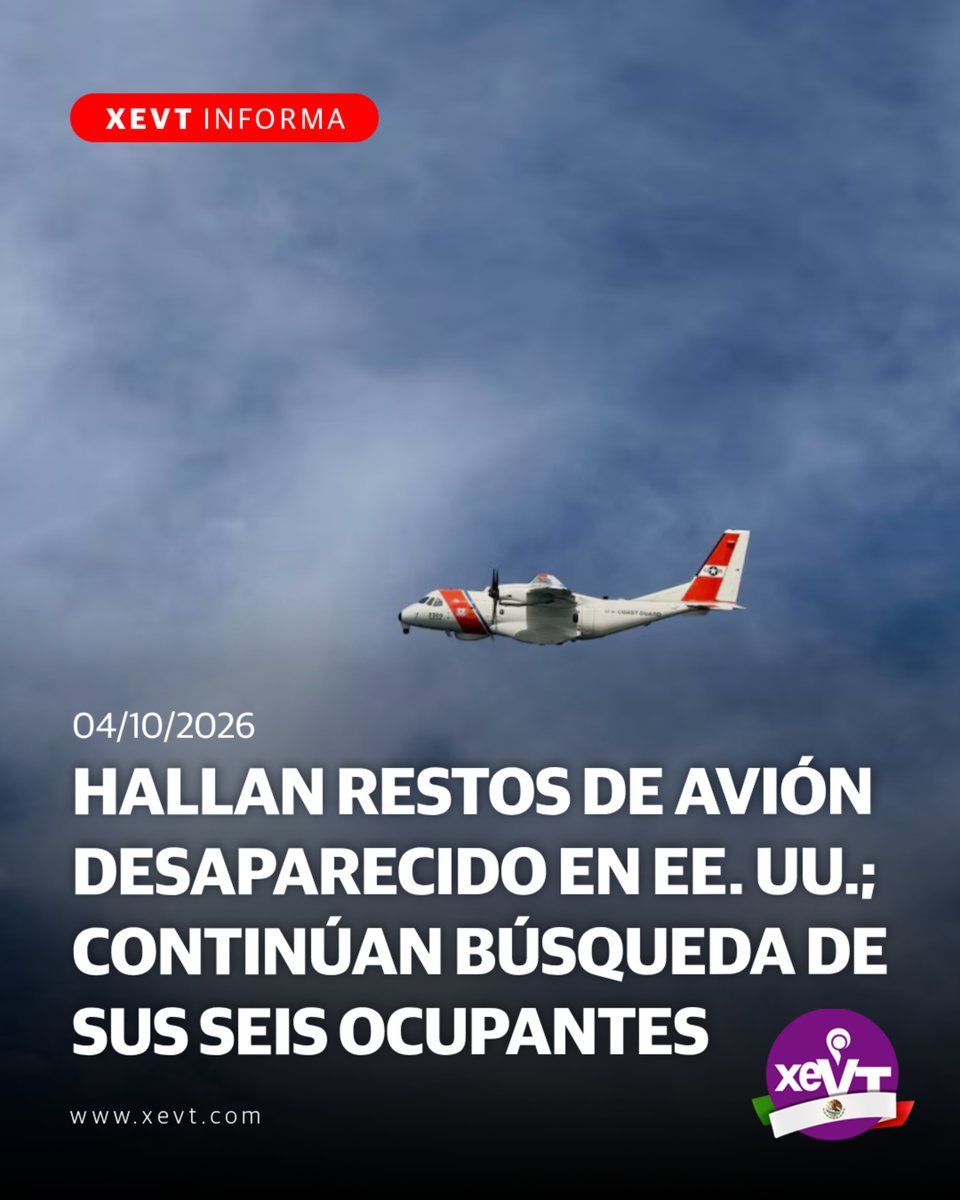 xevtfm's tweet photo. #XevtInforma 🔴 Hallan restos de avión desaparecido en EE. UU.; continúan búsqueda de sus seis ocupantes

La Guardia Costera de Estados Unidos confirmó el hallazgo de restos pertenecientes al avión ejecutivo Gulfstream que desapareció la madrugada del sábado frente a las costas de Nantucket, Massachusetts. Las labores de rastreo por aire y mar continúan activas para dar con el paradero de las seis personas a bordo: dos pilotos, dos médicos canadienses y dos ciudadanos bermudeños.