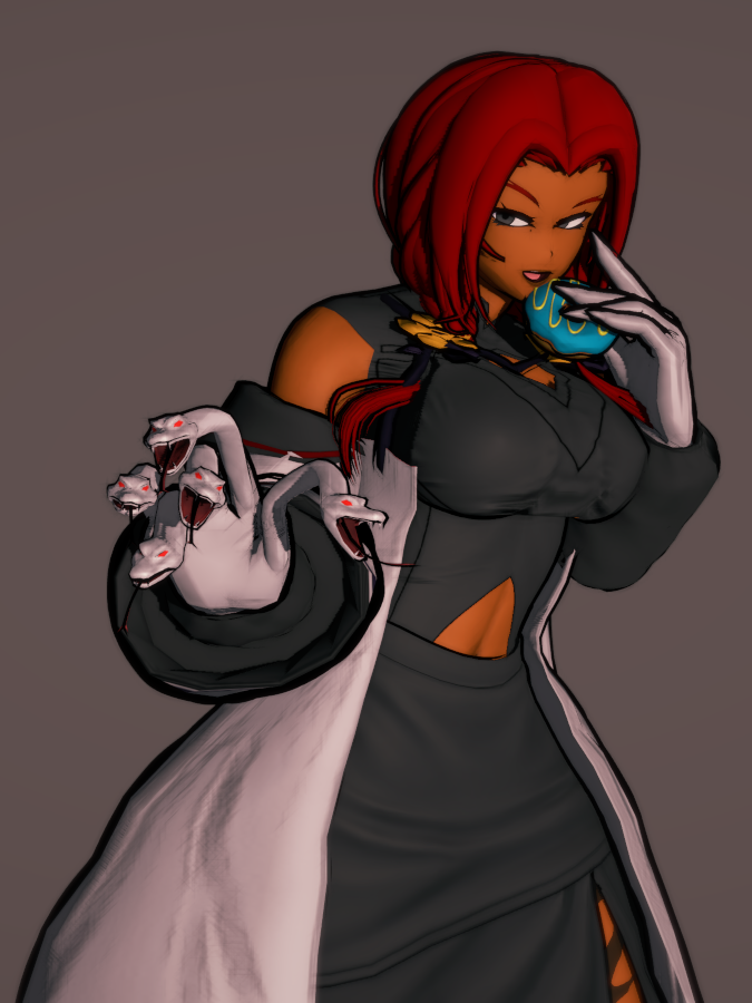 Cyto_ReRendered's tweet photo. Madame Vyce with her lil guys 
#コイカツ #OC #Koikatsu https://t.co/aD4acATq7L