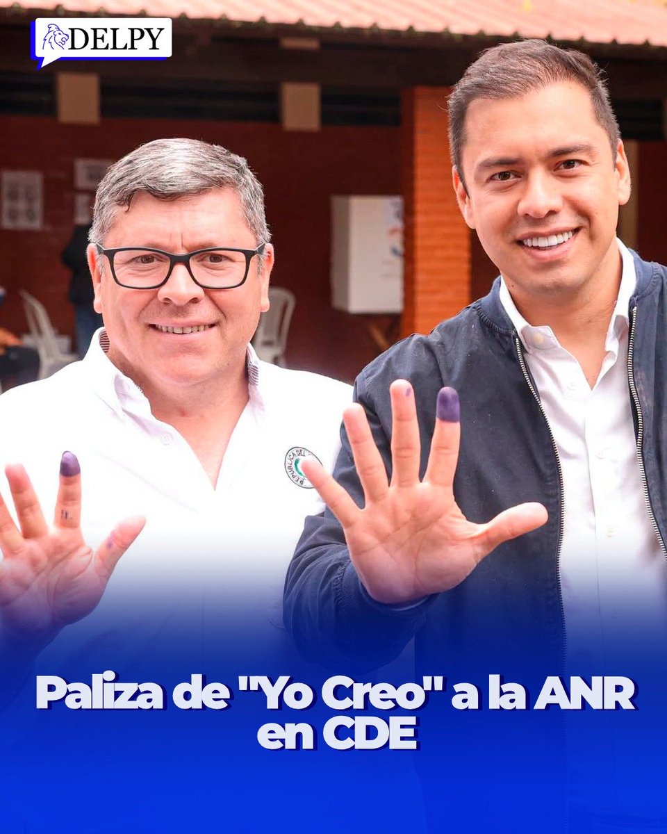 delpynews's tweet photo. ▶️ PALIZA DE YO CREO A LA ANR EN CDE | 🚨

📊 Con el 42,34% de las mesas procesadas, Dani Mujica, de Yo Creo, arrasa con el 73,56% de los votos, frente al 23,14% de Rigo Chamorro, de la ANR.

🟠 A falta de la confirmación oficial, Mujica se perfila como virtual ganador y Yo Creo vuelve a dar un golpe fuerte al Partido Colorado en Ciudad del Este.

📉 Desde aquella fallida campaña con los “ZI”, la ANR no logra recuperarse en la capital de Alto Paraná. CDE vuelve a marcarle la cancha al oficialismo colorado.