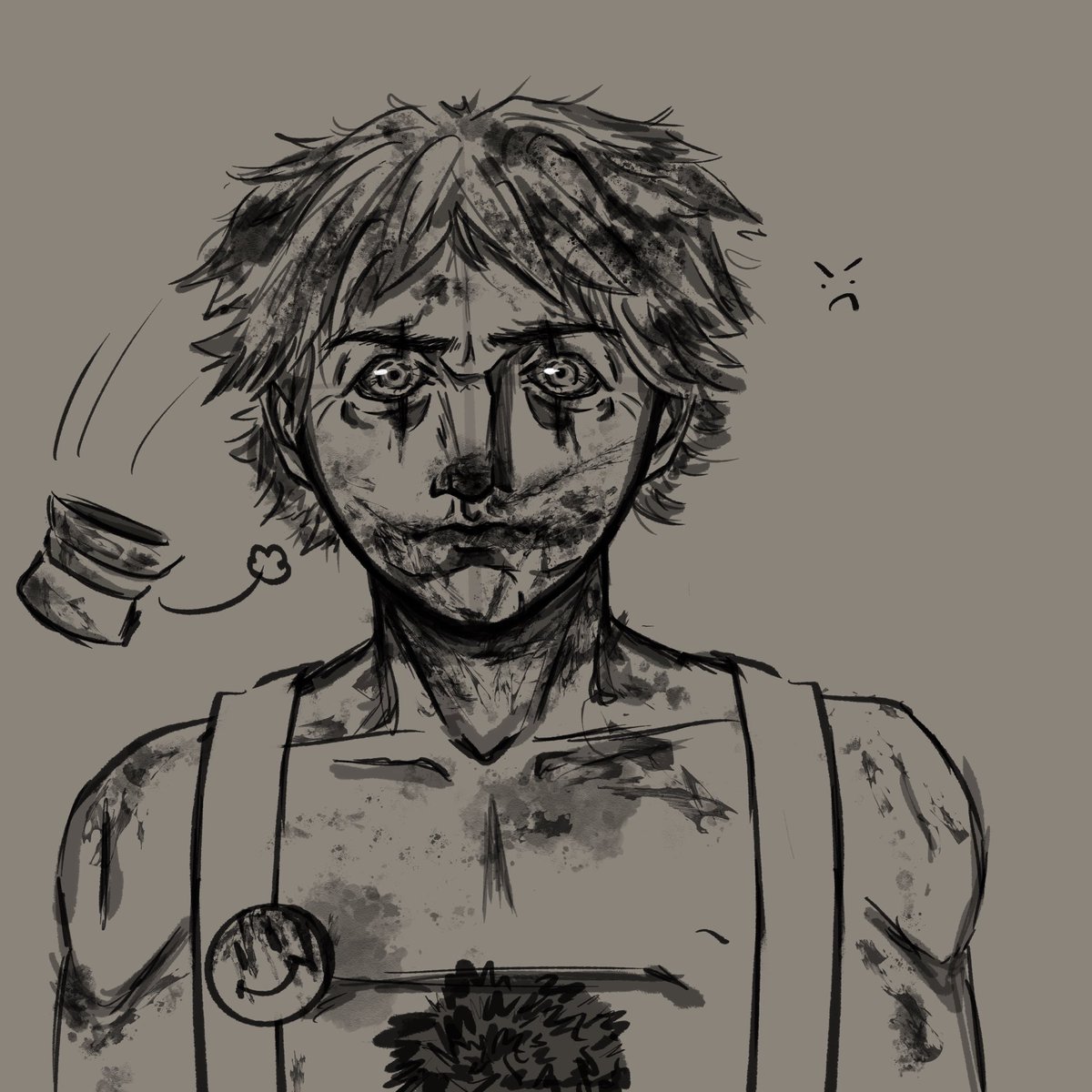 Etharooonie's tweet photo. Pov a reagent knocked off his wee lil hat 🙁
#outlasttwt #outlasttrialsoc #clowntwt https://t.co/VE1yvDQGu8