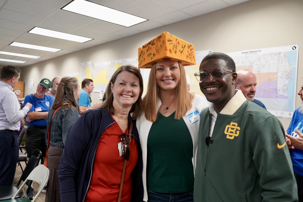 DavidCCrowley's tweet photo. Huge thanks to everybody who joined our Packers watch party in Elkhorn! I think we brought ‘em some good luck because they brought home that win! #GoPackGo https://t.co/kqrYdN49cs