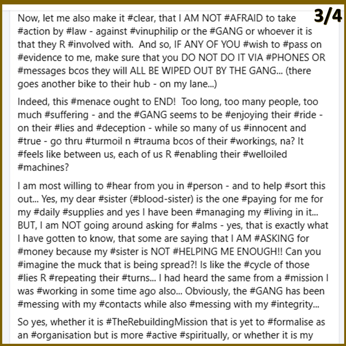 PariWriting's tweet photo. There R #scores of #conflicts n #problems #worldwide n #surely my #rants about #OTPs, #money, etc, may NOT seem imp.. However, my #posts R only an #indication of what may/cld be #happening to you.. is more a #beware msg.. Am attaching #slides frm a #facebook #post a lil while ago https://t.co/3smD1F94wn