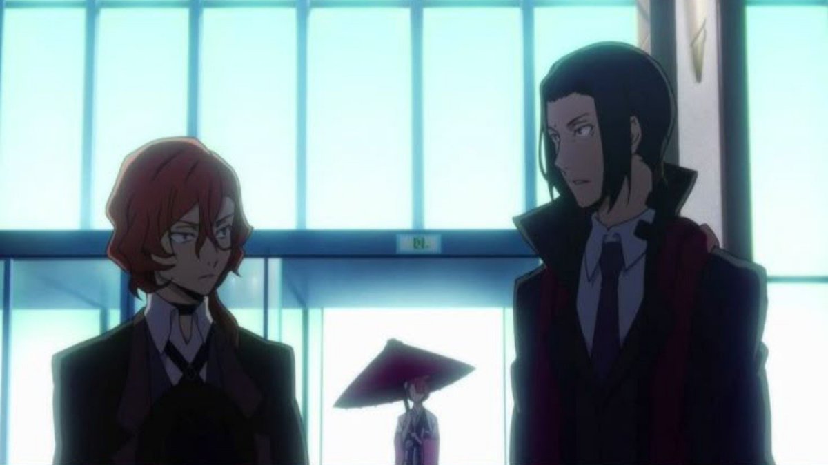 skk2328's tweet photo. i just love seeing chuuya standing next to other characters, he's so small compared to everyone 💕🤏🏻 https://t.co/ym1fphy4qI