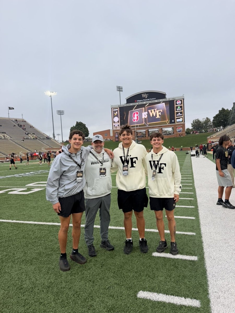 nathan_kal61967's tweet photo. Had an amazing weekend @WakeFB!! Super excited to get back for another game, thank you for having me‼️🎩 @CoachK2x4 @CoachBobbyMaf7 @tbarragan5 @CoachDickert @CoachPersing @ChadStumhofer @mburrows1_mark @steele0421dad @SWiltfong_ @ChadSimmons_ @EdOBrienCFB @adamgorney @TomLoy247 https://t.co/8VB4SpBfMe