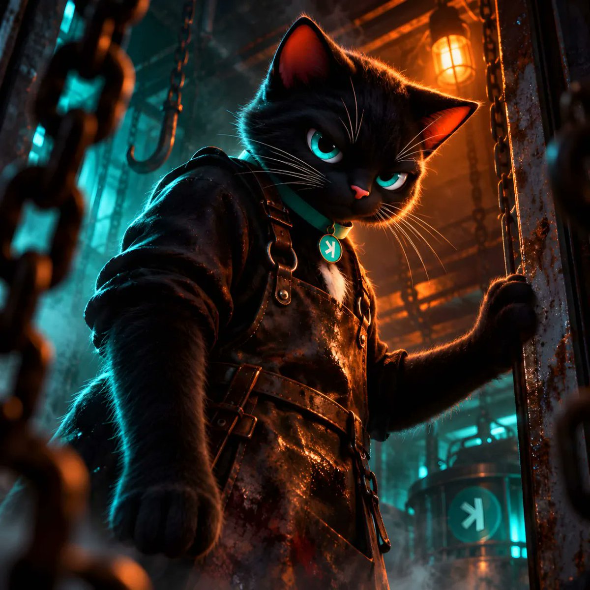 NACHOLANDE88784's tweet photo. 🎃🐈‍⬛ THE RUG HUNTER 🔪

Through haunted chains where rug-pulls hide,
nacho-the-kat:native prowls the darker side.
Nine lives strong, he hunts them down
No rugs while he’s around.

This Halloween, protect the $KAS.
That’s what matters. https://t.co/Hbko1FVIcB