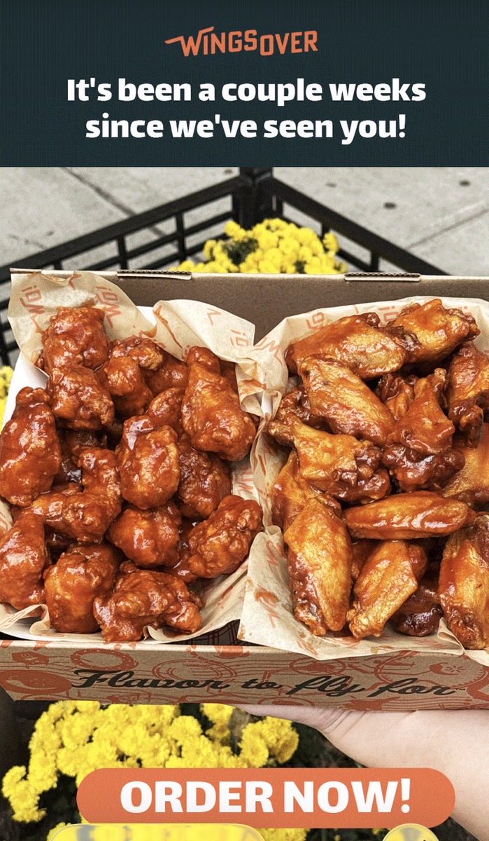 ScanticAntiques's tweet photo. I miss you to #WingsOver 

I miss you too..

#Food #Chicken #Delicious https://t.co/YdDf3V6UWa