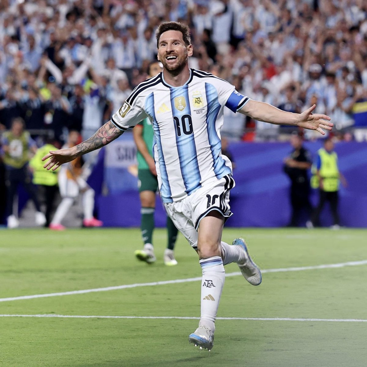 TouchlineX's tweet photo. 🚨🗣️ 𝗡𝗘𝗪: Mohamed Tijani (Benin player): "I was called up to play vs. Argentina, Messi's farewell game."

"We don't even have to prepare for this game... We just want to ENJOY. That's all."

"Trust me, I will be taking MESSI'S SHIRT home... I swear on my mother's life."

"I will approach Messi and tell him: 'Messi, I love you so much. Give me your shirt'."

"Messi is the BEST PLAYER IN THE WORLD."