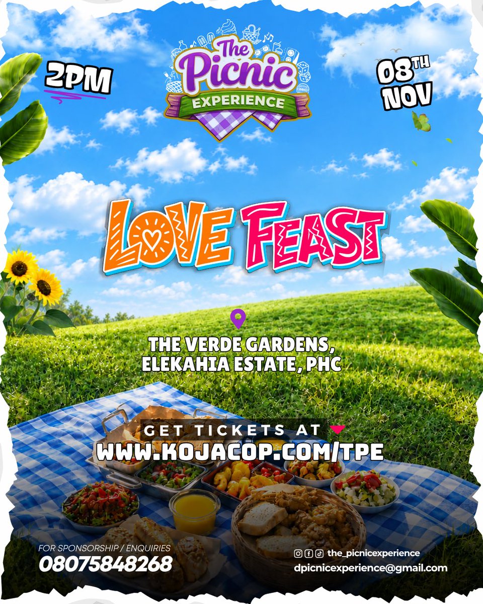 pizzlehoudini's tweet photo. The Picnic Experience is Next!!

Get tickets at https://t.co/E9tR0lYp4b https://t.co/pvVTrvK39A