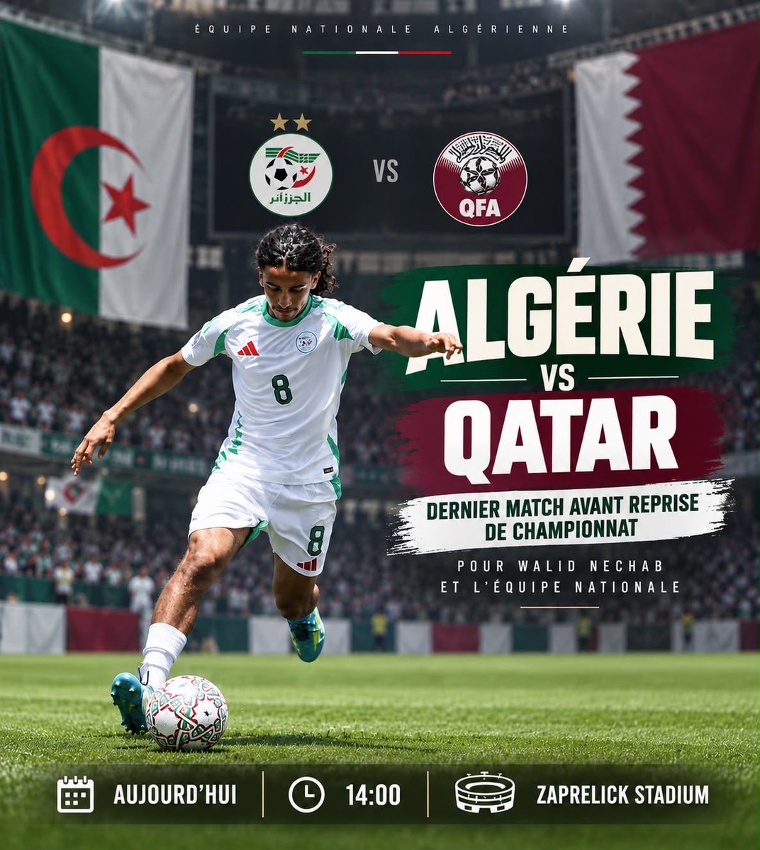 nechab02's tweet photo. Algérie 🇩🇿 u18 Qatar 🇶🇦 u18 https://t.co/ugE1V1BWYF