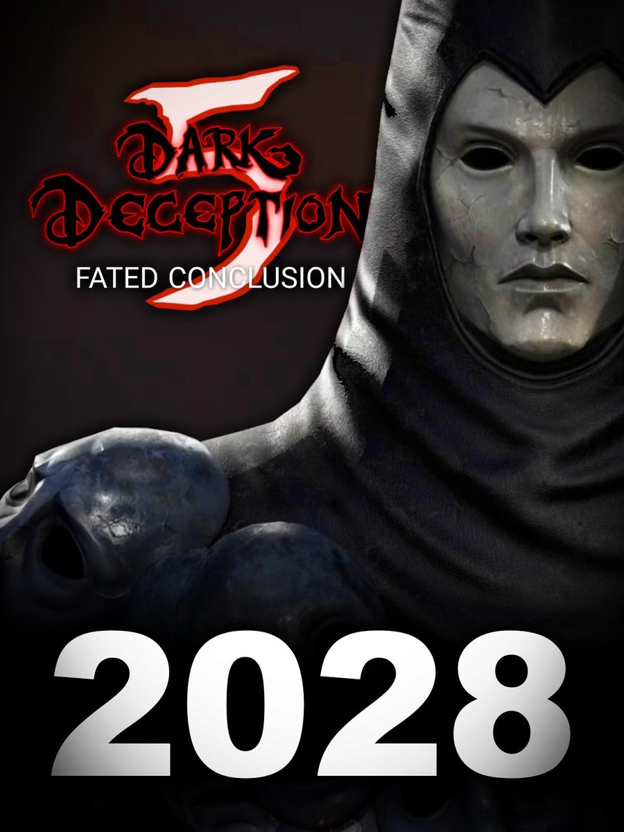 SmackNPie's tweet photo. THEORY: From the looks of it, considering we're in October and next month is GTA 6;

-Dark Deception Enhanced is poised to drop early &amp; late 2027 (Ch1&amp;2) whereas

-Chapter 5 COULD end up dropping in 2028 (Early-Mid)

NOTE: it's all speculations, NOT confirmed..

#darkdeception https://t.co/3TnXqgkA8D