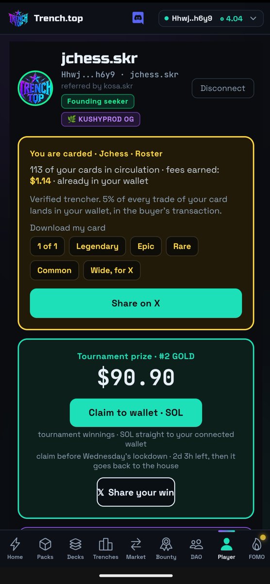 App_ChessKing's tweet photo. What a week again on @trench_dot_top ! 🔥

🥈 2nd in Gold
🥈 2nd in Silver
🥈 2nd and 4th in Street
4th in Street

💰 $90 won this week!

That's amazing! 🫡

New to the game?
Use my code: jchess.skr

Available on @solanamobile https://t.co/YNsRxXSSMm