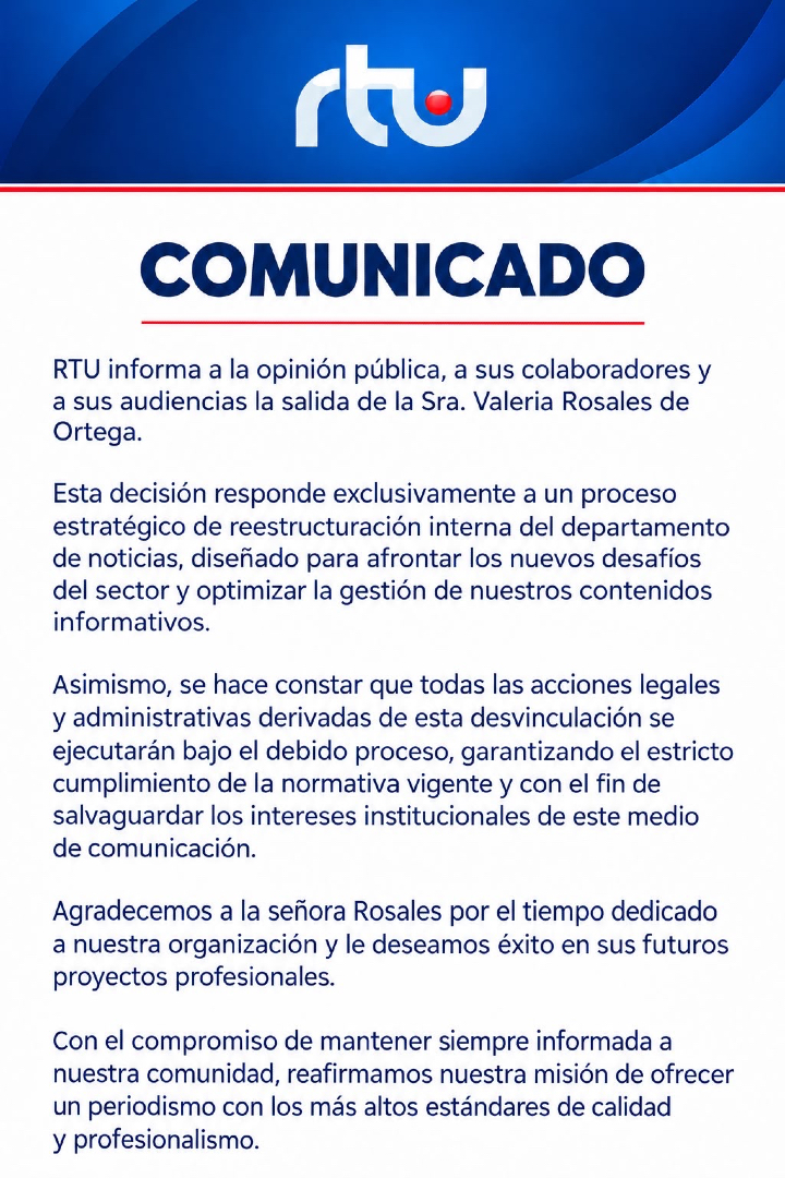 canalrtu's tweet photo. Comunicado oficial. https://t.co/A9Ga8xgHuP