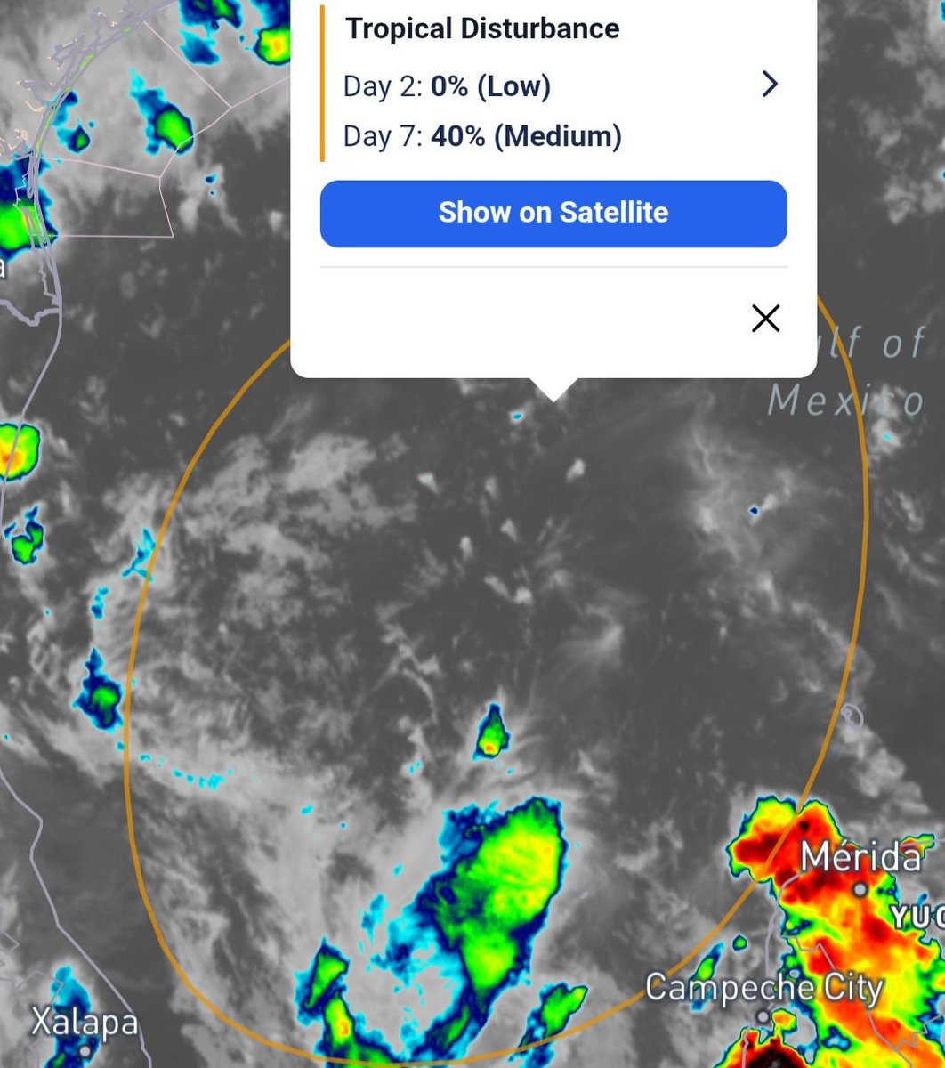 ACSTSCCI's tweet photo. We are currently monitoring an area of interest just off the coast of Mexico. At this time, convection appears heavily disorganized and no immediate development is expected. However, development is possible later in the week.

Formation chances:

48 hours: 0%

7 days: 40% https://t.co/RxI3ryjKNY