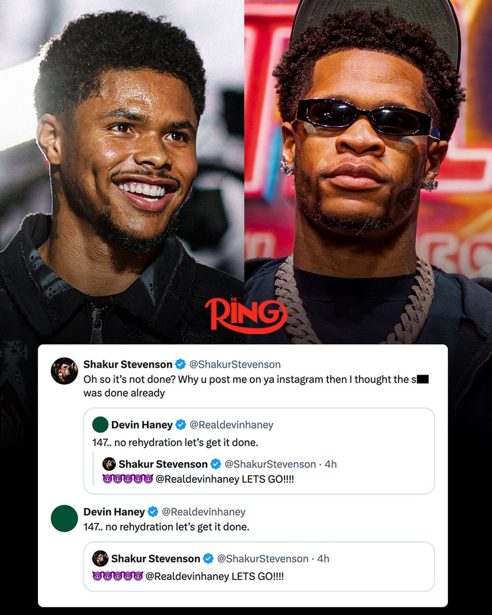 ringmagazine's tweet photo. Inject this fight into our veins 😤 https://t.co/X2RrAZJQEG