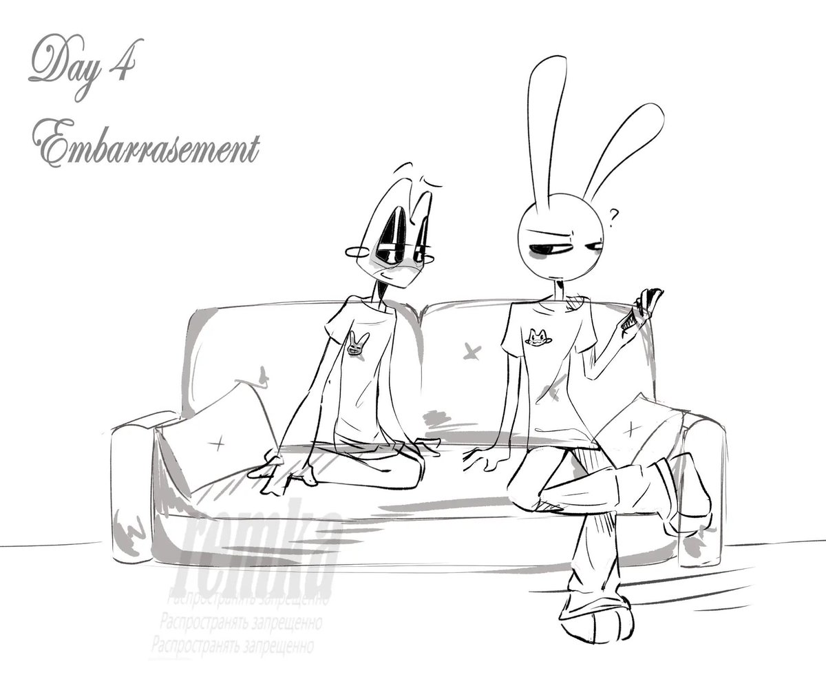 remka_ss's tweet photo. #Ribrabtober #Ribbitrabbittober #jax #ribbit #ribbitrabbit 
 Day - 4 Embarrasement https://t.co/Oi9yjNxvKc