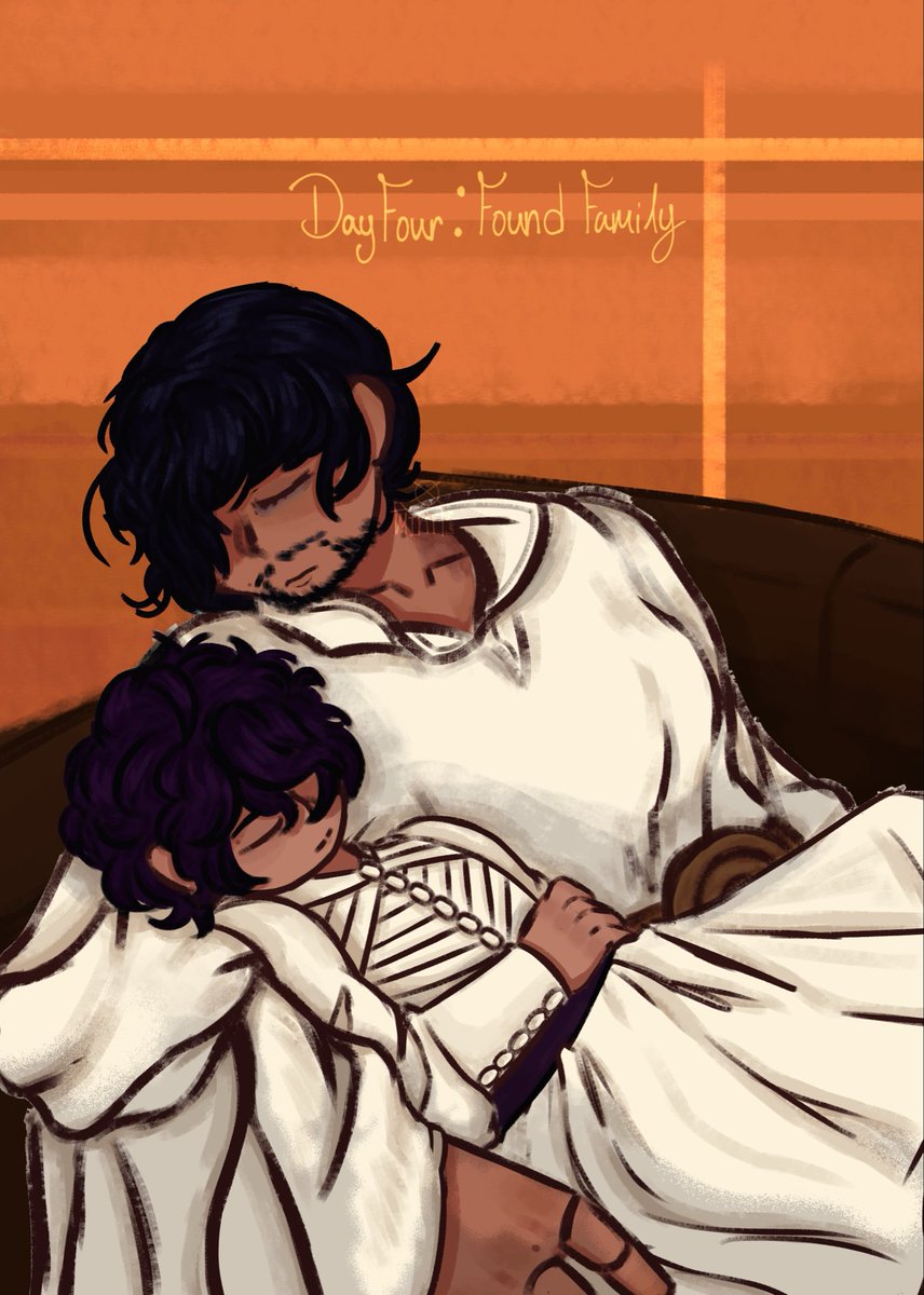 ProjectEmo's tweet photo. Day Four of #Agottober2026: Found Family!

There’s no DNA test needed, idk 

#Agott #witchhatatelier #wha #Δ帽子 #Olruggio https://t.co/wOXS1X7YKE