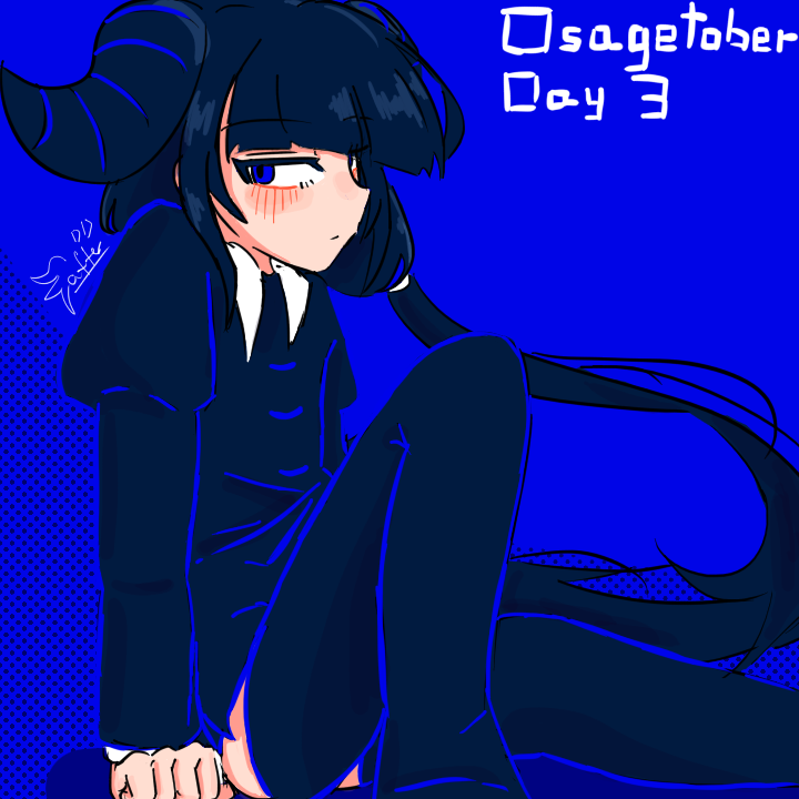 afterxmins's tweet photo. missed yesterday so i drew both today to make up for it
day 3 &amp; 4 of osagetober: different producer, yurail
#osagechanFA #osagetober2026 https://t.co/qdpdKkaDLz