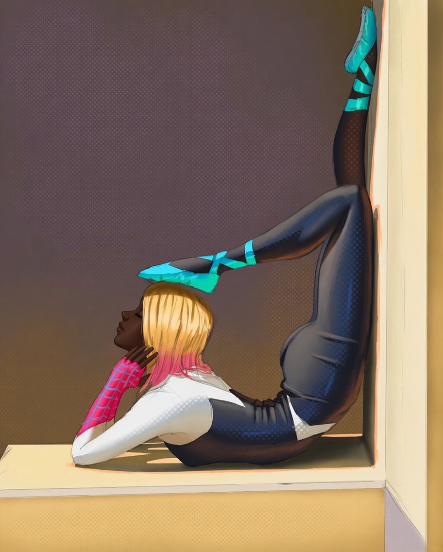 coconutghostt's tweet photo. ⠀⠀ 
… what .ᐣ  She’s at her most comfortable like this .. dancing in skin tight shit gets very uncomfortable.
⠀⠀ https://t.co/LQQUkPs02S