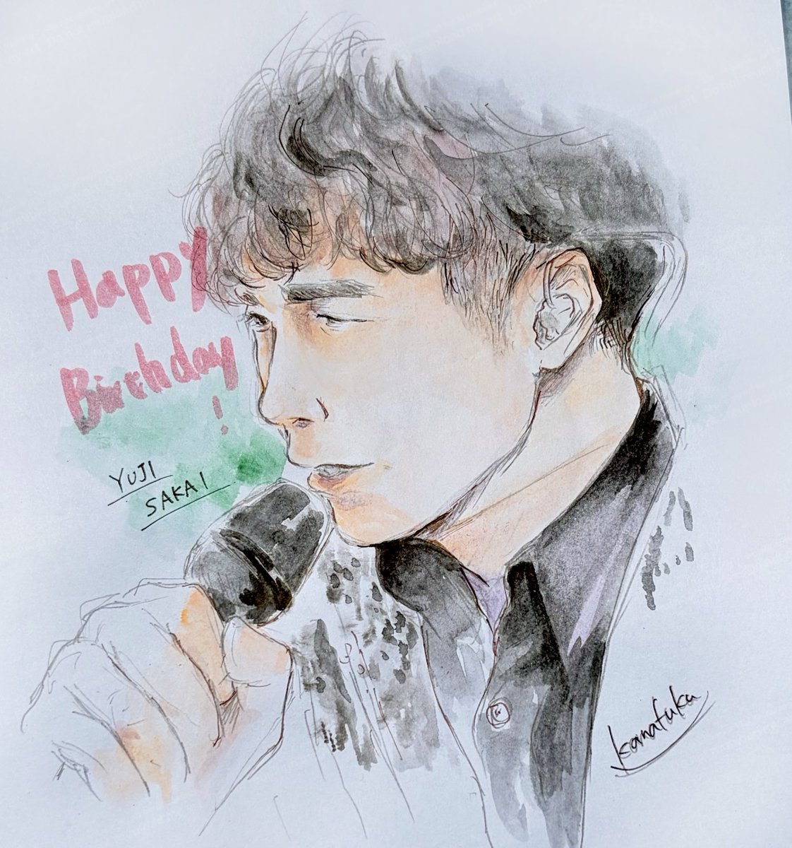 poohta_knk's tweet photo. お誕生日おめでとうございます🎊
酒井さんにとって素晴らしい一年になりますように💐✨
#酒井雄二誕生祭 
#ゴスペラーズ https://t.co/aGwH3U3e2o