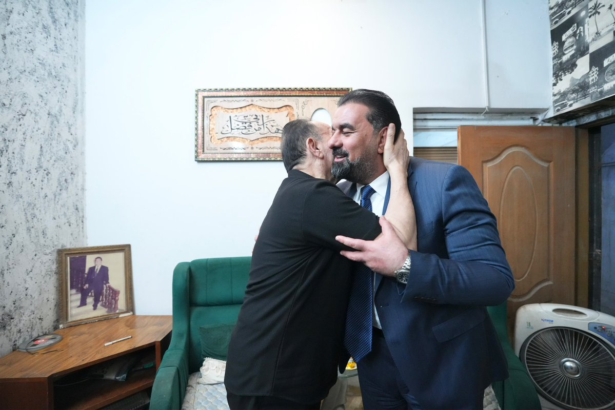 mediaofspeaker's tweet photo. رئيس مجلس النواب السيد هيبت الحلبوسي يزور الفنان رضا الخياط في منزله؛ للاطمئنان على صحته. https://t.co/ASWeUWnooD
