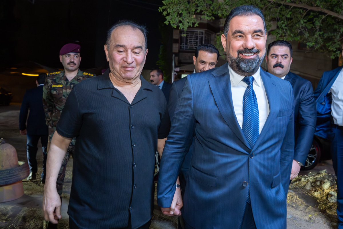 mediaofspeaker's tweet photo. رئيس مجلس النواب السيد هيبت الحلبوسي يزور الفنان رضا الخياط في منزله؛ للاطمئنان على صحته. https://t.co/ASWeUWnooD