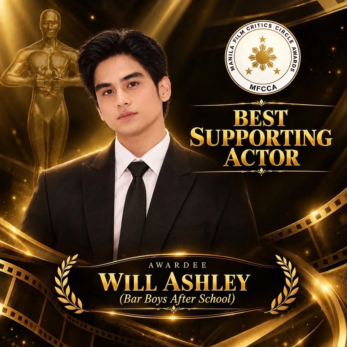 godtierash's tweet photo. Will Ashley won the Best Supporting Actor at the 2nd Manila Film Critics Circle Awards.

second win for wadl in october 🥺🤍 https://t.co/LNOP7guC7Q