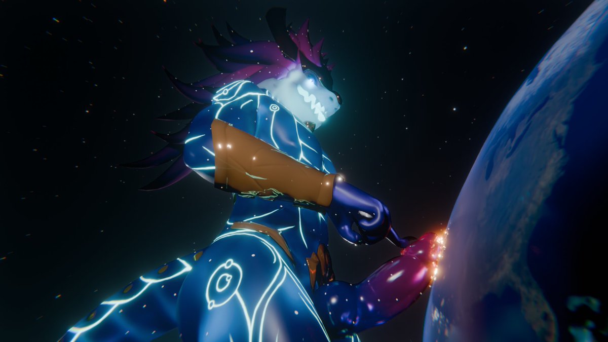 Nik0Trik0's tweet photo. The Star Forger needs to have a little fun with the puny mortals...

Thanks to @zillastudio_ for helping me!

Aurelion Sol model by @KvnPoulsen 

#leagueoflegends #macrofurry #3drender #blender #aurelionsol #dragon #space #lol #furry #nsfw https://t.co/JcFoqHlKSK