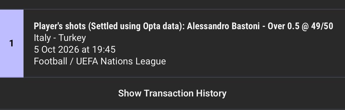 CDSpicks's tweet photo. Early on this one as don’t think the price will last.  1U - Bastoni 1+ shots (Grosvenor).  Recent shot record with SS - 4,1,2,0,2,0,2 . What makes this bet even better is the fact he’s scored in his last 2 games for Italy. Hopefully full of confidence and fancies a pop

@StatsHubCom