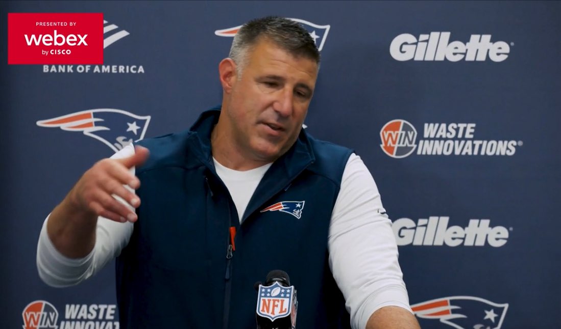 BostonCream's tweet photo. Interesting quote by #Patriots Head Coach Mike Vrabel during the post-game press conference:

“It’s always good to beat the September Super Bowl Champions, especially in their own home” https://t.co/lDJtPv3l1k