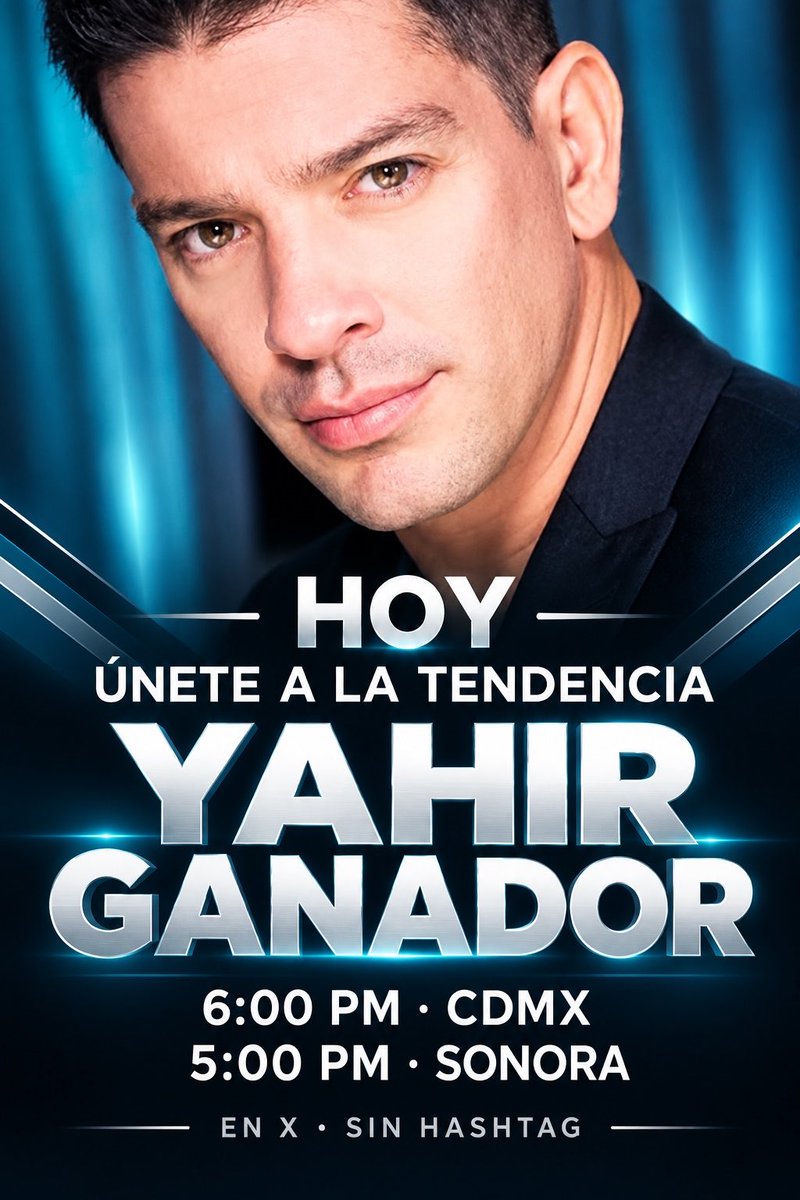luluclipslcdlf's tweet photo. 🚨 ÚNETE A LA TENDENCIA DE HOY 🚨

YAHIR GANADOR

6:00 PM CDMX | 5:00 PM SONORA

Yahir no está solo. Para nosotros, ganó el corazón de miles de personas y queremos que vea que su gente sigue firme con él. ❤️🫡

Participa con la frase YAHIR GANADOR, en mayúsculas y sin #.

#Yahir
#TeamYahir
#LaCasaDeLosFamososMx 
#LaCasaDeLosFamososMexico a