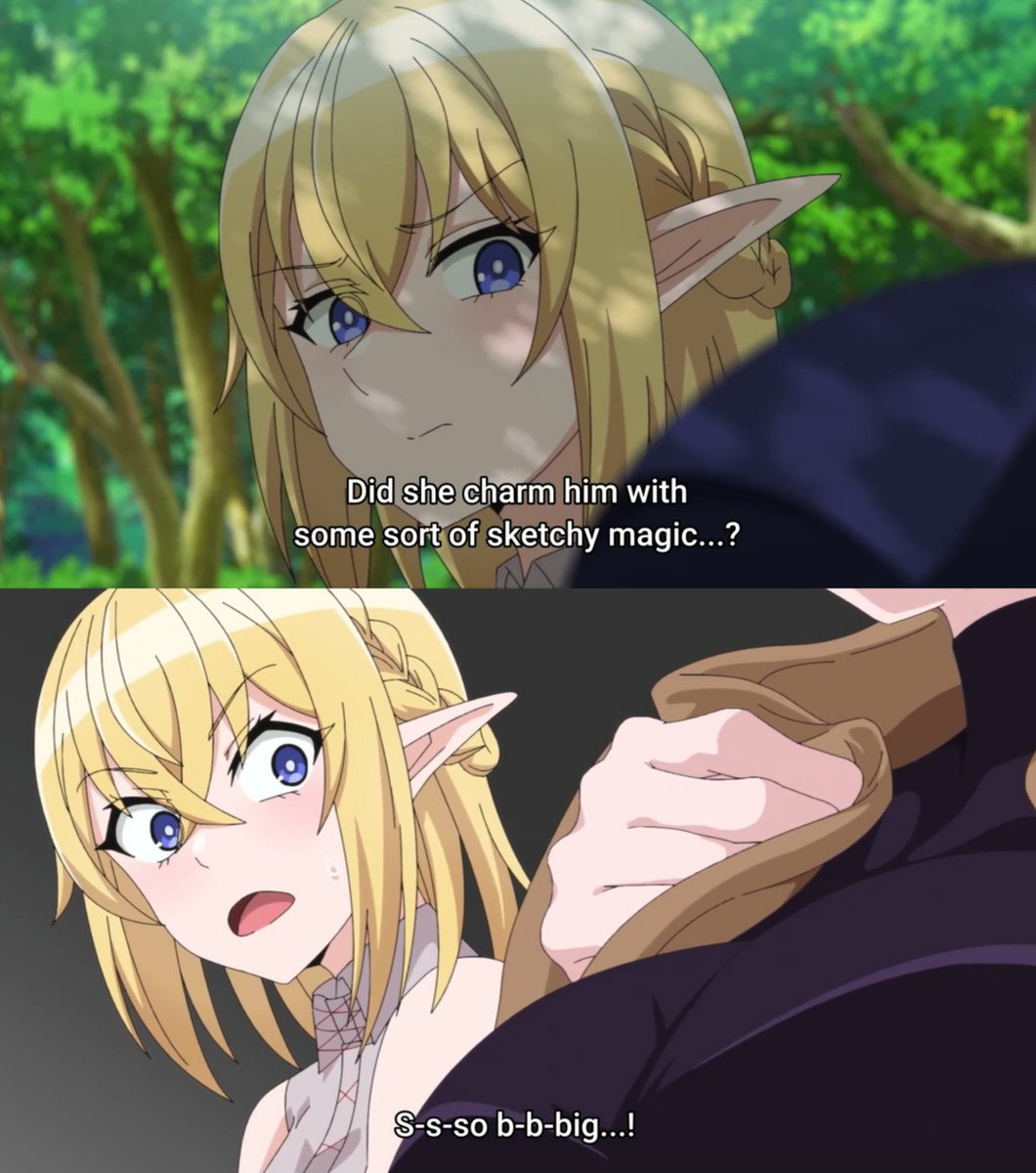 Vazpia_'s tweet photo. Something tells me she would've preferred the sketchy magic use instead 😅

The Imps voice was unexpected but I found it funny lol I might actually keep watching this 😌

#アニメダークサモナー #DarkSummoner https://t.co/XcBxOXmDvY
