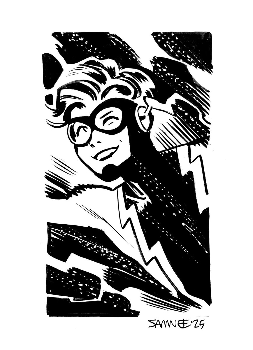 koriandred's tweet photo. superboy and impulse by chris samnee 🖤 https://t.co/caca4g8Z0t