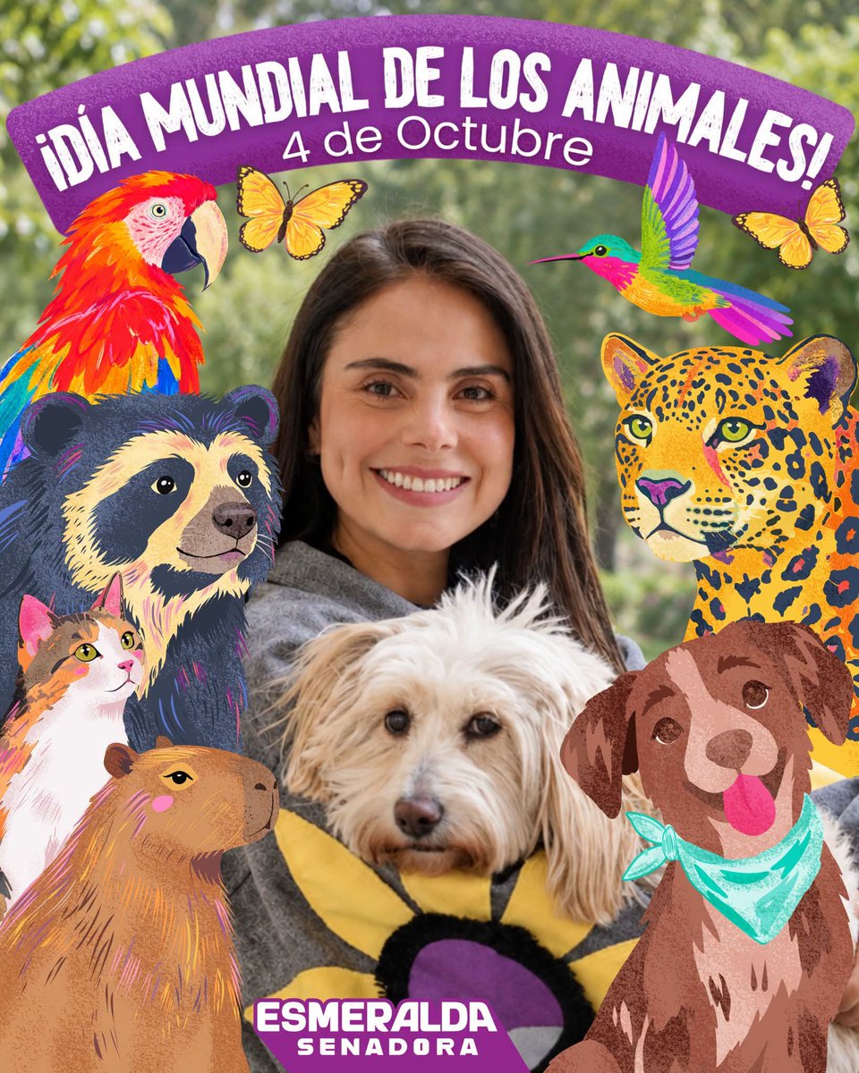 cuartasclau's tweet photo. FELIZ DIA MUNDIAL DE LOS ANIMALES 🐾😻🐵🐶🦊🐱🦁🐷🐭🐰🐼🐣🐸🐳🐬🐌🦋🐝🐞 

Imagen: @EsmeHernandezSi 

#DiaMundialDeLosAnimales #WorldAnimalDay https://t.co/ocDxAlfOjD