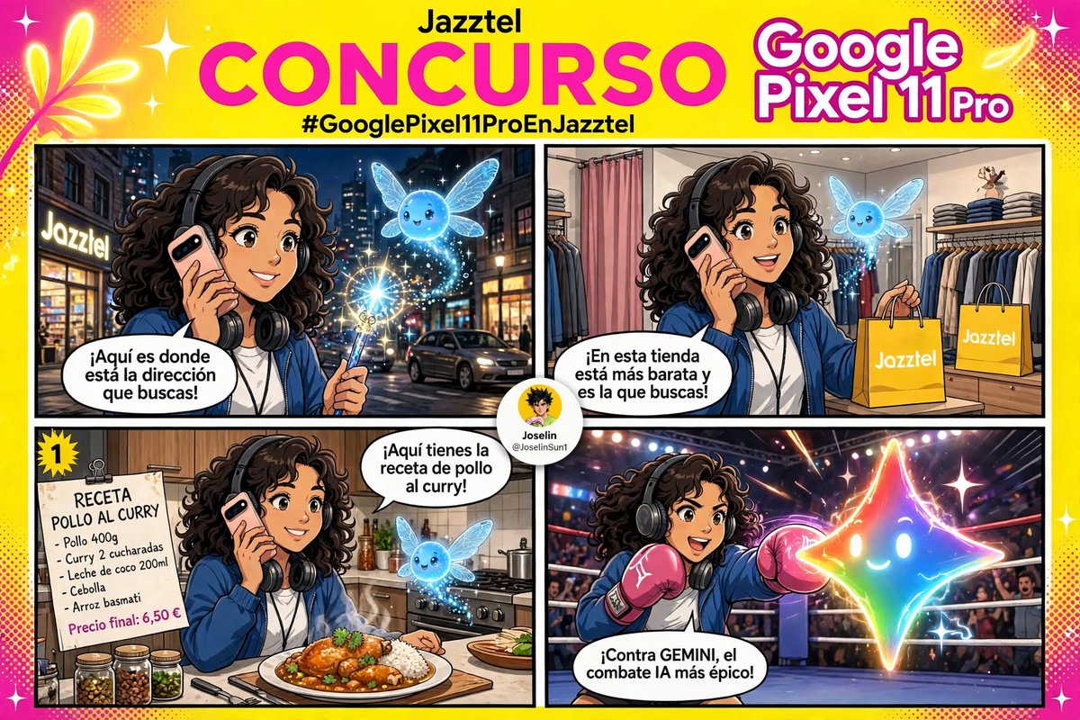 JoselinSun1's tweet photo. La persona PRO Pixel y Gemini @ChicaRain11 💛#GooglePixel11ProEnJazztel siempre me asesora donde viajar, donde ir a comprar los mejores precios y como hacer mis recetas favoritas siempre ha sido mejor IA .
@jazztel_es @GoogleES 
Gemini me daria la vida 💛 https://t.co/oa6aUhOhdz