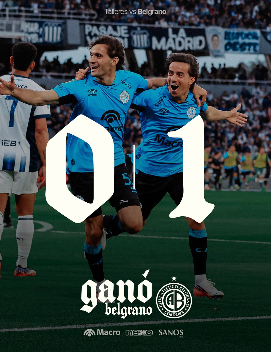 Belgrano's tweet photo. CUANDO ENTENDERÁN 🏴‍☠️

¡GANAAAMOOO! ☠️

Con gol de Ramiro Hernandes, #Belgrano ganó el clásico otra vez.

#VamosBelgrano 🏆 https://t.co/SruBc1oUvw