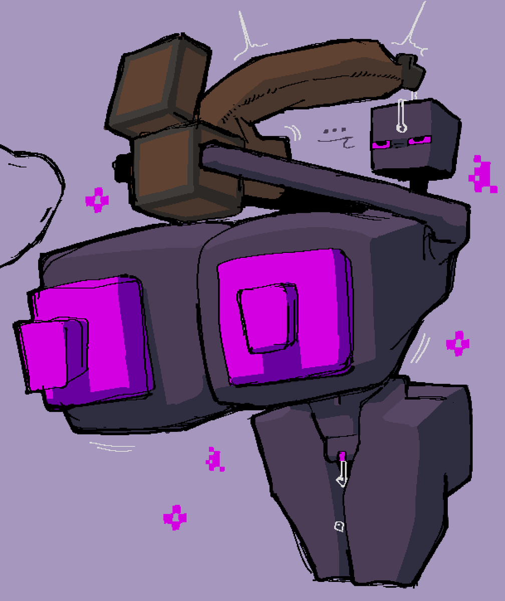 submarichamomi2's tweet photo. i think it would be kinda fucked up if endermen could actually steal chests https://t.co/qcz5Ap5g2K