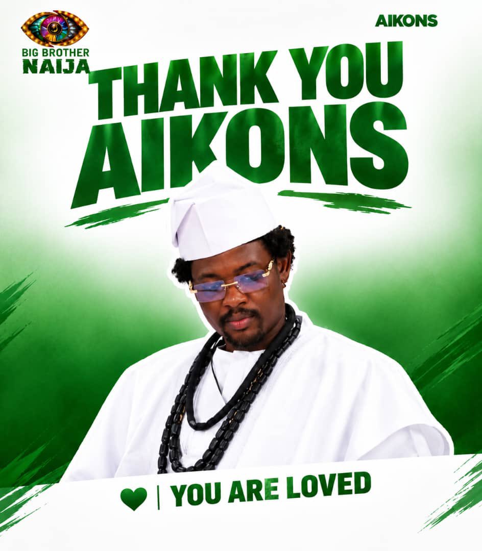 AikouAjanaku's tweet photo. AIKONS, where do we even begin? 🥹💚

The journey has come to an end, and while the outcome may not be exactly what we prayed for, one thing is certain — Aikou has won something far greater than a position. He has won love, respect, memories, and a family that stood by him until the very end. 💚

To every single AIKON who voted, campaigned, mobilised, donated, posted, reposted, defended, encouraged, stayed up late and showed up every single time — THANK YOU. 🥹💚

To everyone who may not have identified as an AIKON but still voted for Aikou, supported him, shared his content, sent encouraging words, or simply rooted for him from wherever you were — we see you, and we are deeply grateful. 🫶🏽

You gave this journey everything you had. Andla watched you fight for him, believe in him, and carry him all the way to the very end. You should be proud of yourselves.

Aikou, you made it to the FINAL and finished as 1st Runner-Up. 🥹💚 From the beginning to this very moment, you gave us a journey we will never forget.

AIKONS, thank you for loving him. Thank you for believing in him. Thank you for showing him that he was never alone.

The result may not be the one we hoped for, but the love behind it is something no result can take away.

Forever proud of you, Aikou. Forever grateful for you, AIKONS. 💚

What a journey. What a beautiful journey. 🥹🫶🏽
#Aikou #BBNaija
