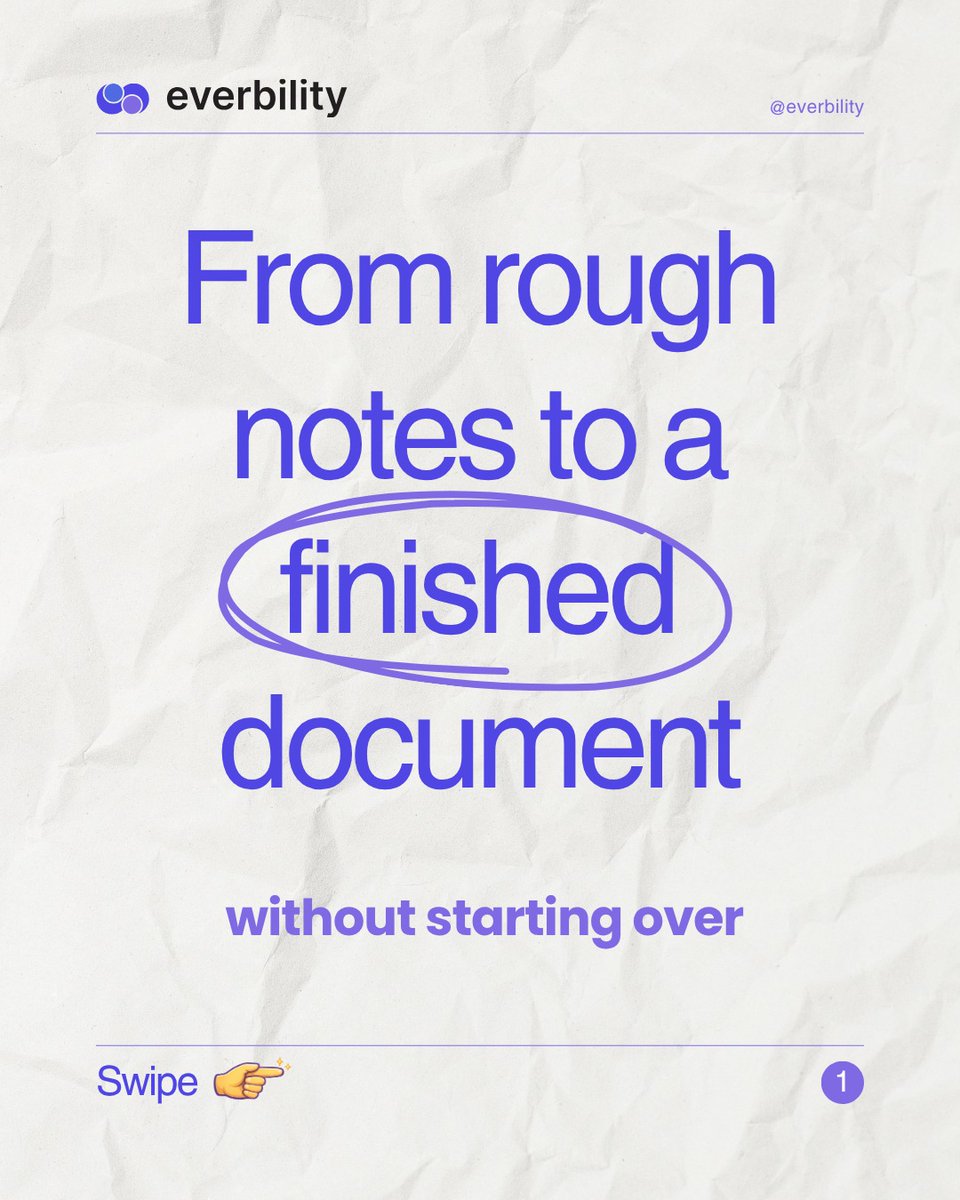 everbility's tweet photo. Most clinical notes don’t start polished

They start as dot points, half sentences and quick observations between sessions.

And turning that into a clear, structured document?
That’s the part that takes time

Everbility helps bridge that gap. https://t.co/Gxk9NjMWGL