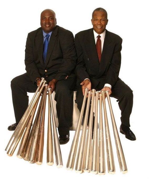 baseballinpix's tweet photo. Tony Gwynn and Rod Carew with their batting titles. Carew won his seven between 1969 and 1978, including a 1977 season where he hit .388. Gwynn won his eight with the Padres between 1984 and 1997, including a .394 mark in the strike-shortened 1994 season https://t.co/Ay95J4SlUI