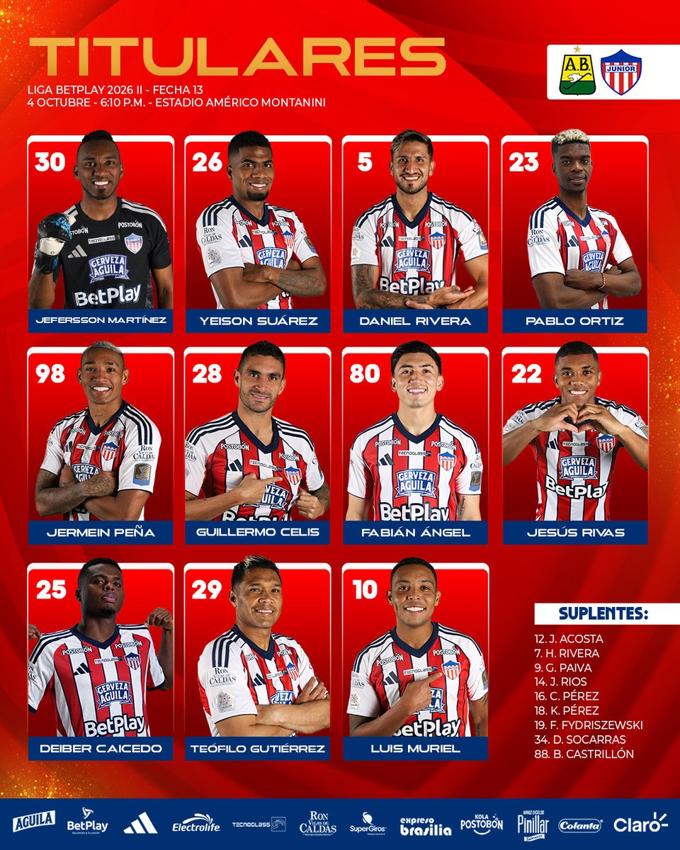 JuniorClubSA's tweet photo. ¡TITULARES! 🔥🦈 https://t.co/RzlqUguR2z
