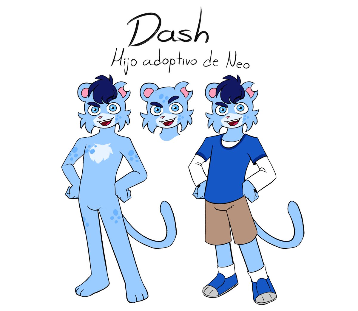 finalspacestuff's tweet photo. Y con ustedes: Dash 🩵🩵

Este nene ventrexiano es el hijo adoptivo de Neo cuando este aún estaba soltero. Terco, pasional, y extremadamente torpe y sensible, imaginen lo caótico de su crianza con Neo 🤣🤣

Gracias a @rebethewolf por ayudarme 🥺🩵

#finalspace
#finalspaceoc https://t.co/5bZMzn7n6Z