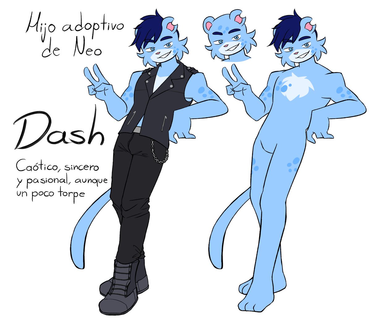 finalspacestuff's tweet photo. Y con ustedes: Dash 🩵🩵

Este nene ventrexiano es el hijo adoptivo de Neo cuando este aún estaba soltero. Terco, pasional, y extremadamente torpe y sensible, imaginen lo caótico de su crianza con Neo 🤣🤣

Gracias a @rebethewolf por ayudarme 🥺🩵

#finalspace
#finalspaceoc https://t.co/5bZMzn7n6Z