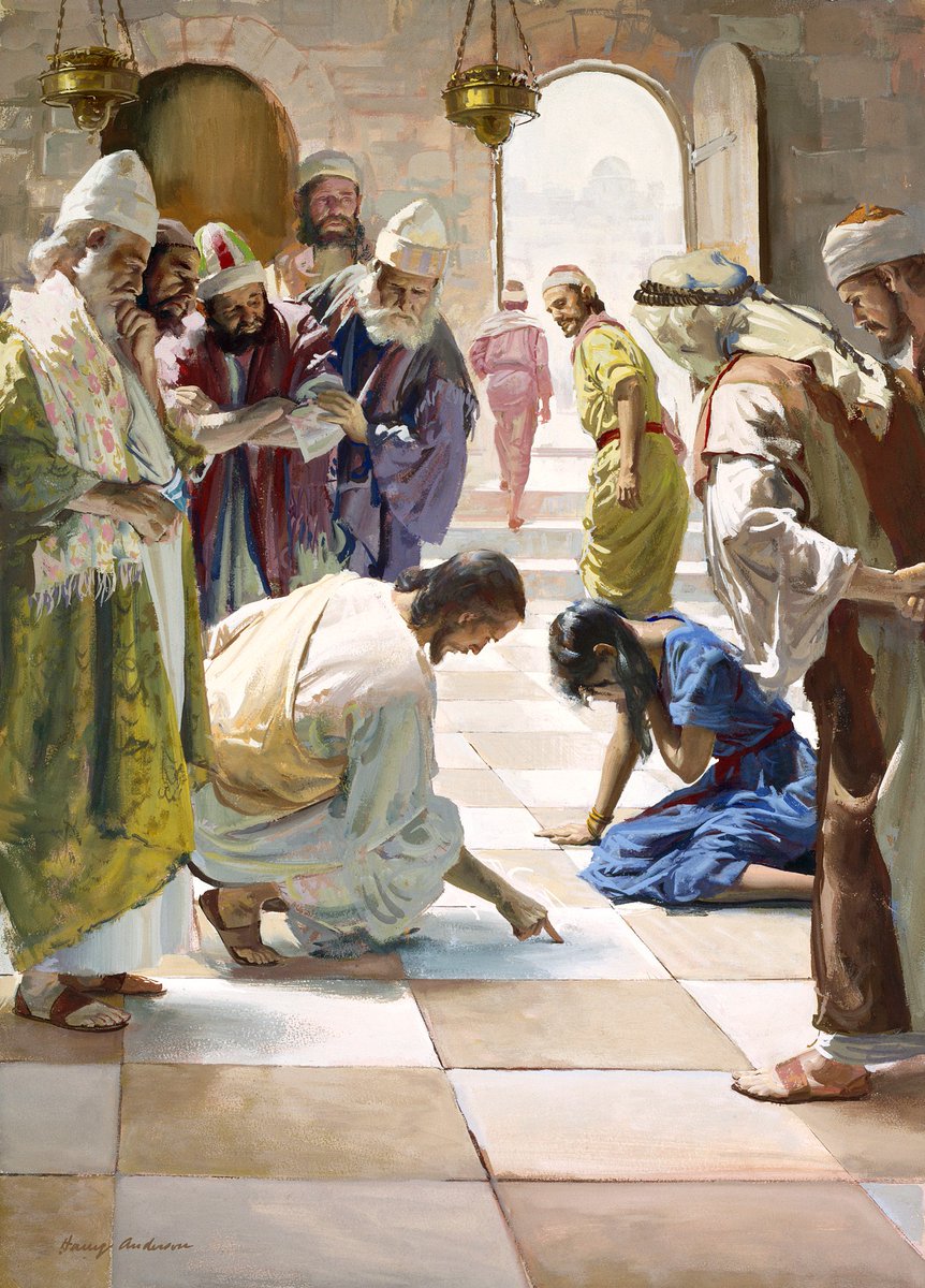 ClarkG_Gilbert's tweet photo. Teach Truth with Love: It takes courage to stand for truth. It takes even more courage to stand for truth with love. 
 
When we try to love others by minimizing God’s laws, we separate ourselves from the one person who loves them the very most. The Savior showed love for the woman taken in adultery. But he also charged her to “go, and sin no more” (John 8:11). 

For disciples of Jesus Christ, truth and love always walk together. I believe teaching truth with love will be the hallmark of Christ’s disciples in the last days.  

For some this will require greater conviction. For others it will demand greater charity.  
 
I know the Lord will help us as we strive to teach truth with love. #GeneralConference 

Artwork: Jesus and the Adultress © GoodSalt.