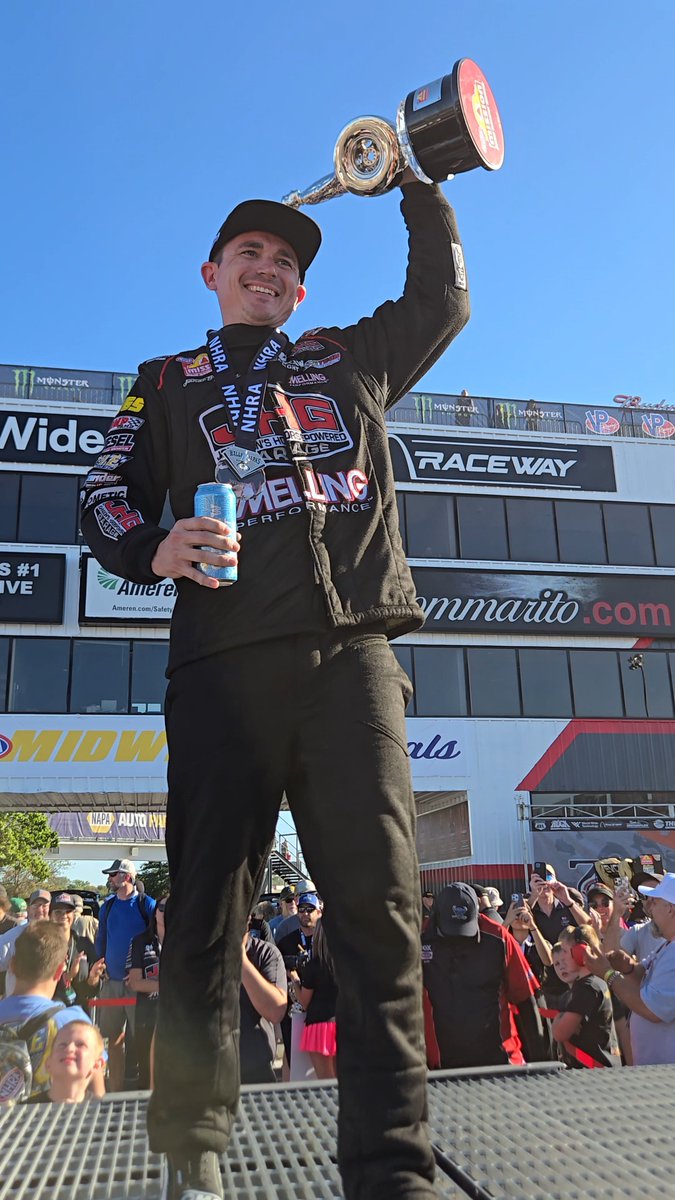 competitionplus's tweet photo. Congratulations to the winners of the #NHRA #MidwestNats - Shawn Langdon, Austin Prock, Aaron Stanfield &amp; Gaige Herrera! #DragRacingNews #PEAKSquad #competitionplus https://t.co/oGTujZoGJJ