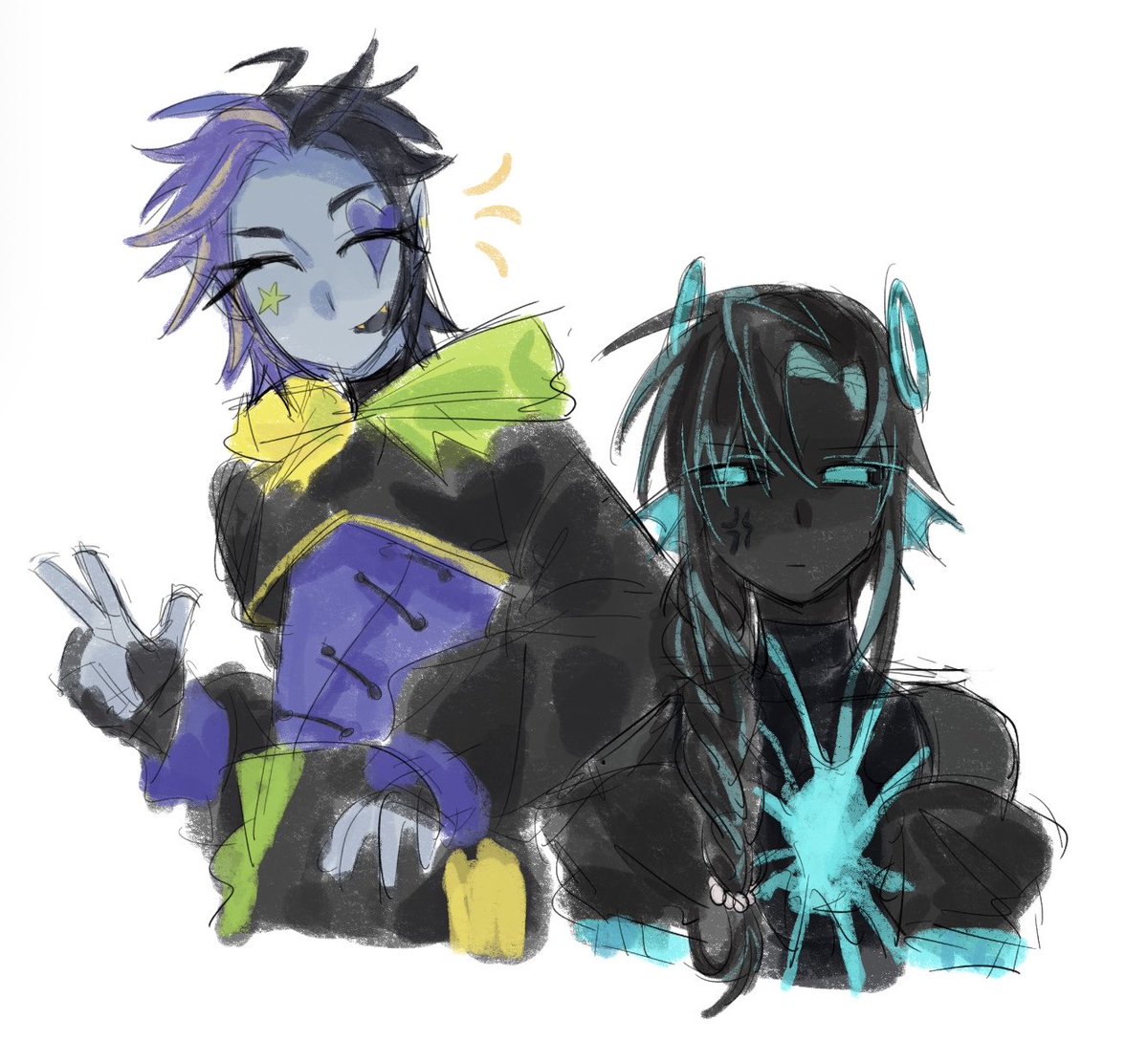 Vogue_Merry__'s tweet photo. Ok good night ( im lying im gonna doodle more bye ) #lakerek #serpentbound #unstablesmp https://t.co/L3sr3kkKos