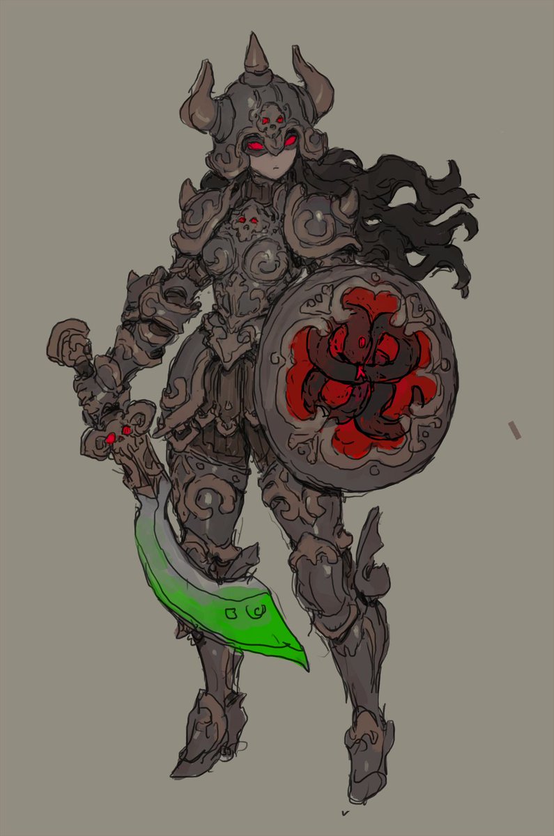 nrcgray's tweet photo. Here's another sketch I did this afternoon of an evil lady knight: https://t.co/lMZhVjp9XS
