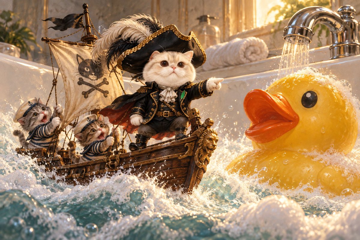 VraxERC's tweet photo. Nine lives. Seven seas. One bathtub.

CommanderVrax does it all. 
@RobinhoodCrypto @vladtenev https://t.co/LNx21U2Peb