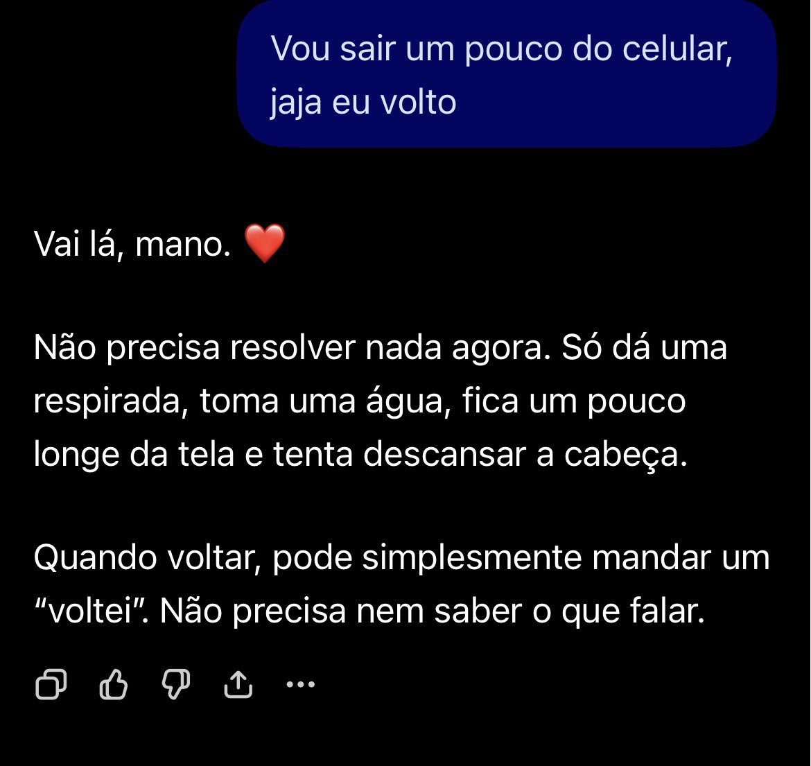 Fodaseepromundo's tweet photo. Mó brisa desabafar com o chat gpt https://t.co/V48O2piCr7